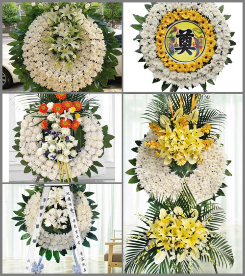 山东济宁梁山县韩垓镇花圈速递